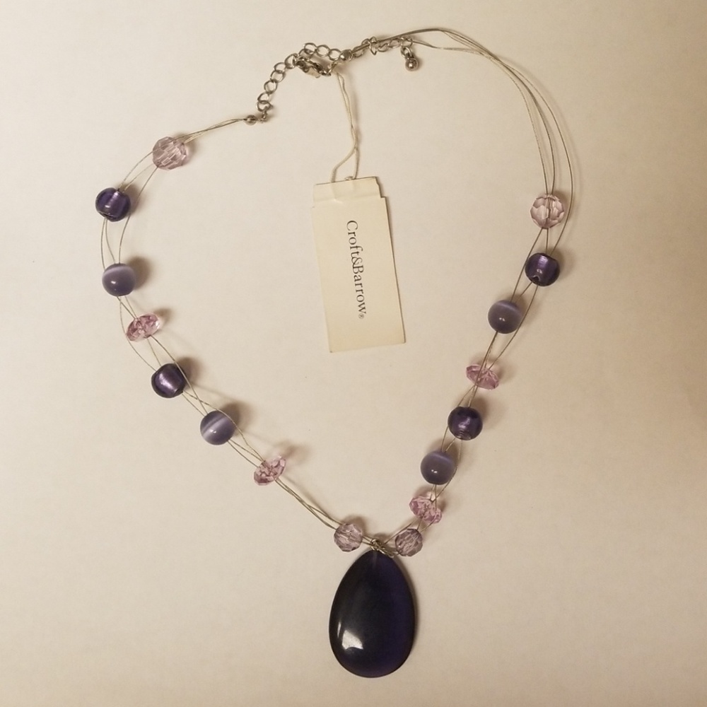 Purple Croft&Barrow Necklace. NWT.